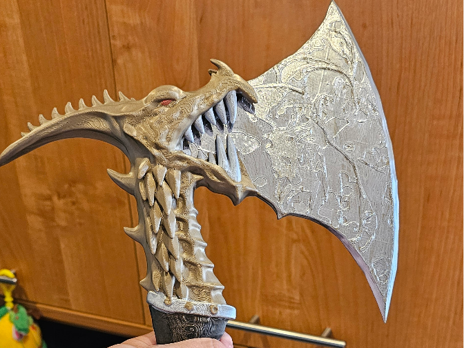 Ancient Dragon Blade - Fantasy Axe Prop cosplay