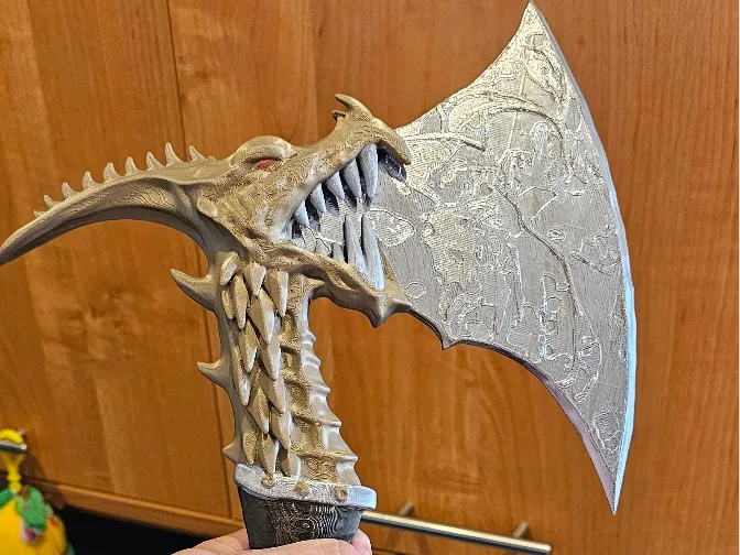 Ancient Dragon Blade - Fantasy Axe Prop cosplay