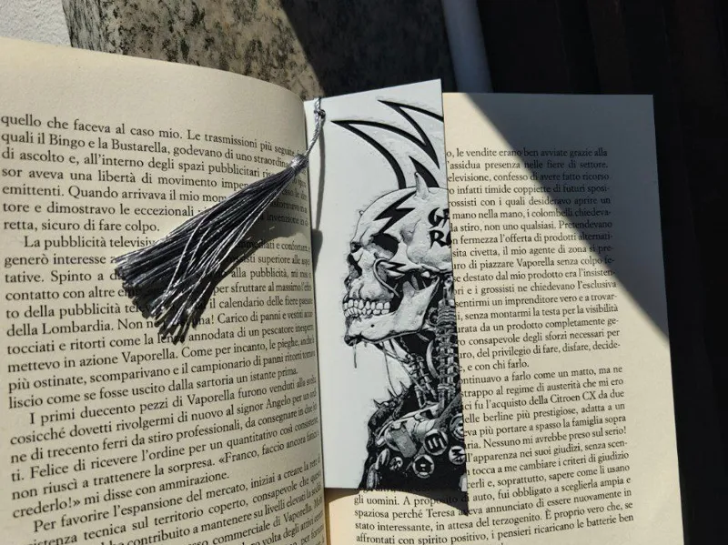 Punk Skull Bookmark – Shohei Otomo Style
