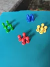 12 figures on a plate, in 4 colors for AMS
