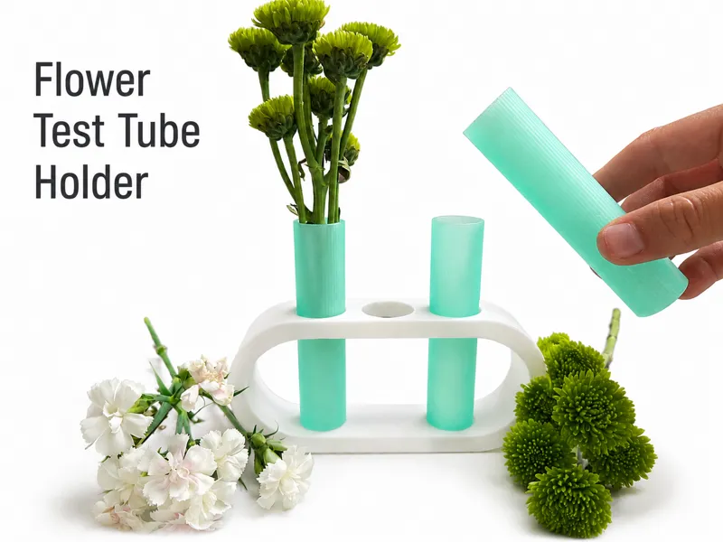 Flower Test Tube Holder (V1)