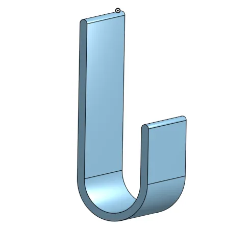Simple universal hook for clothing
