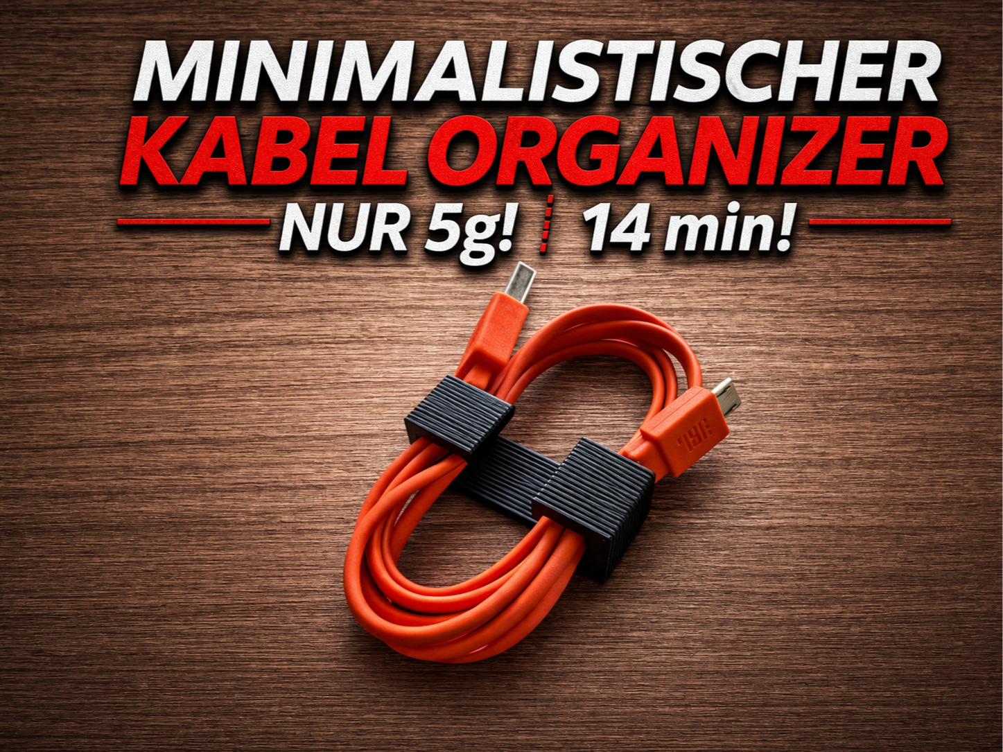 Minimalistischer Kabel Organizer parametrisch