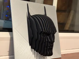 Batman Face - Wall Art - Layered