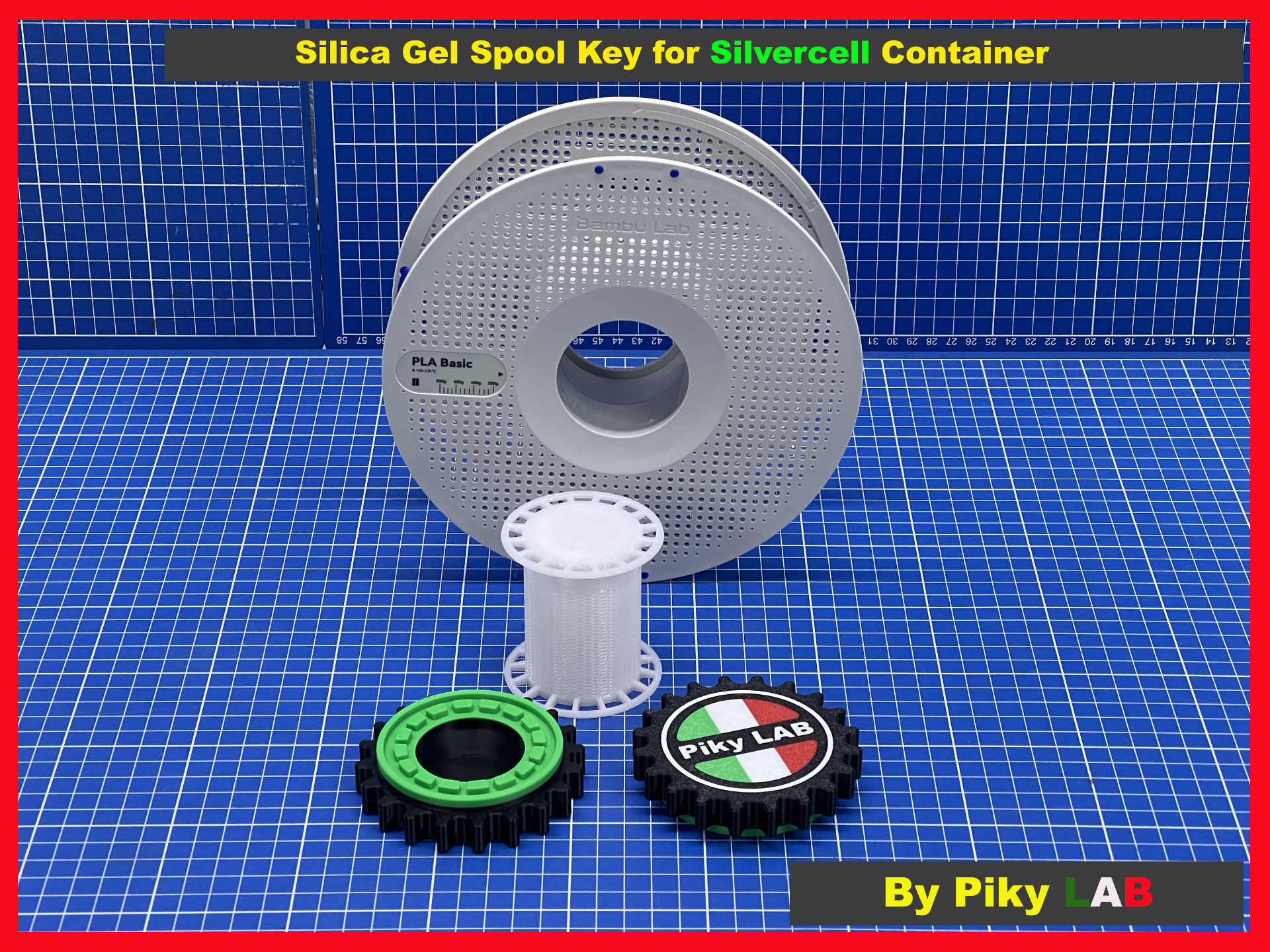 Silica Gel Spool Key for Silvercell Container