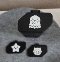 Reiseetui - alle 3 Deckel farbig - Filament + 5x3mm Magnete