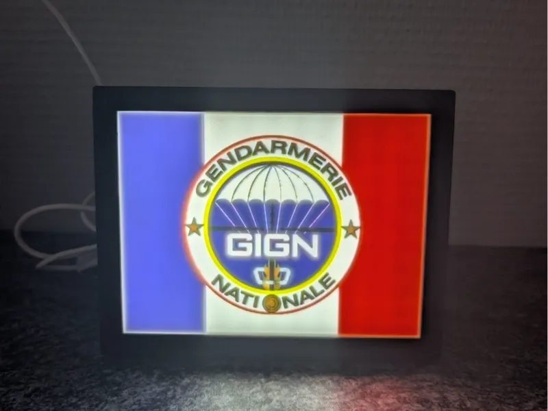 Cadre lumineux Gendarmerie GIGN