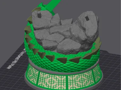 Goku & Shenron - Shenron's Body & Pedestal