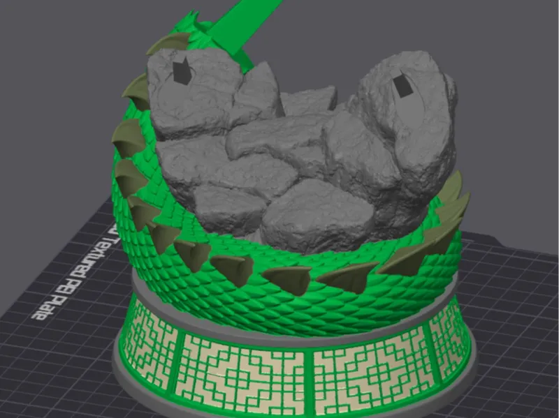 Goku & Shenron - Shenron's Body & Pedestal