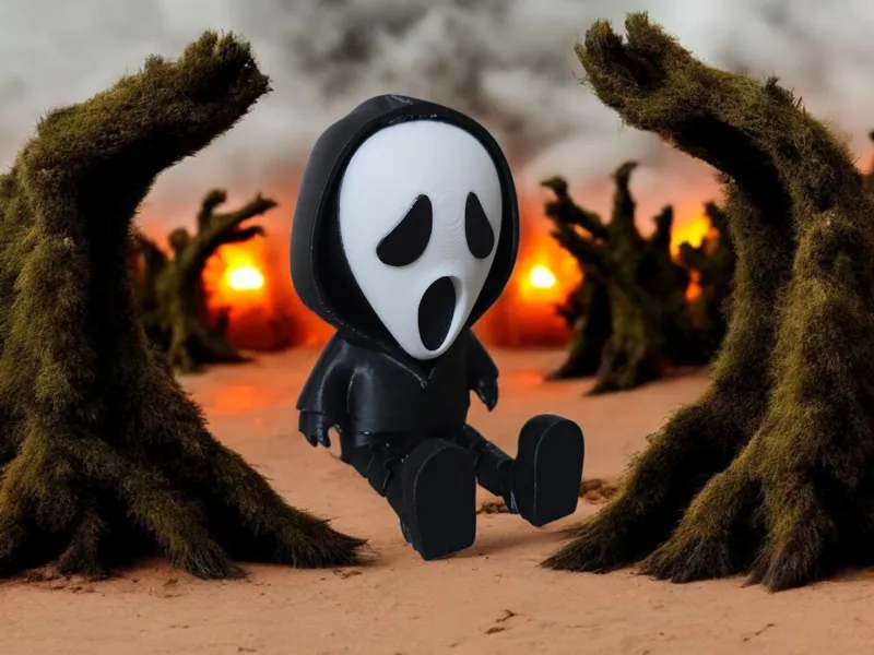 Halloween Ghost Articulated - Multipart
