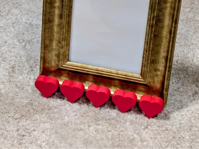 Adjustable Valentines Heart Photo Picture Stand