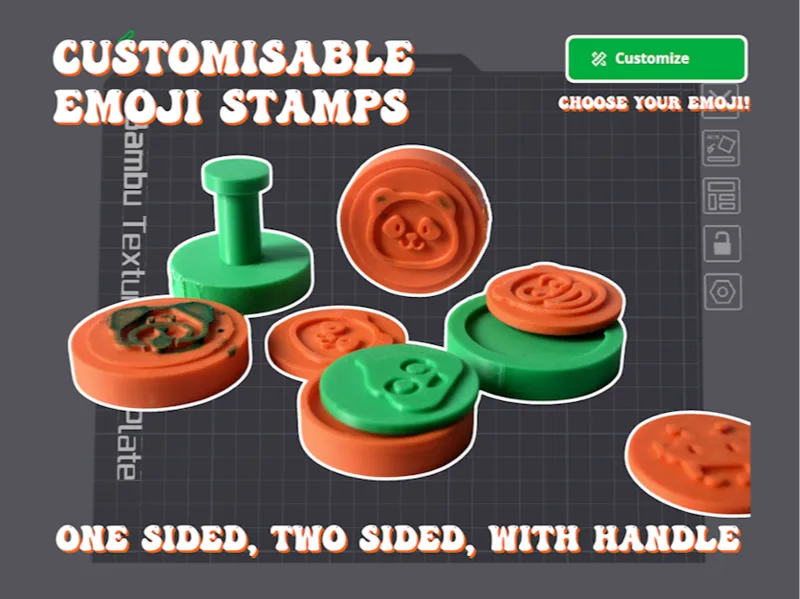 Super modular emoji stamp.