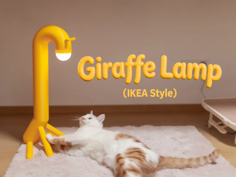Giraffe Lamp-IKEA Style