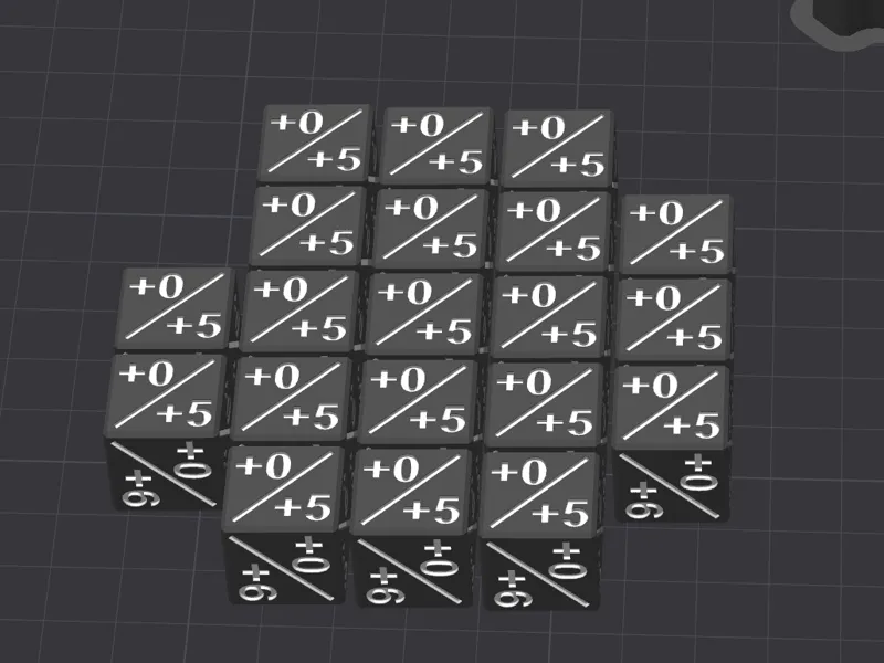 +0/+1 MTG Toughness counter dice