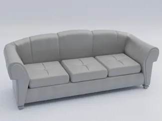 sofa separated into 4 parts