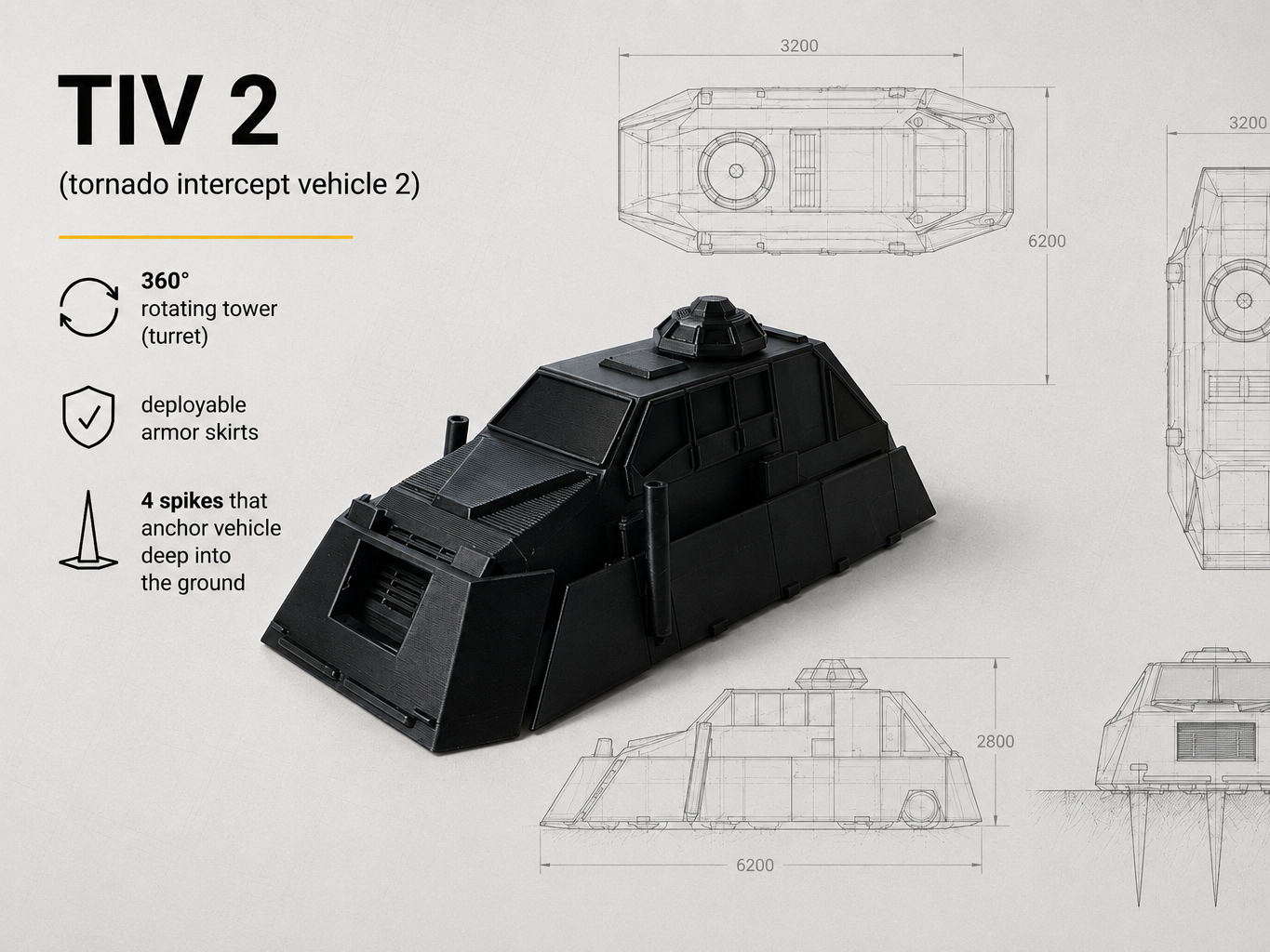TIV 2 Deployable / Tornado Intercept Vehicle  2