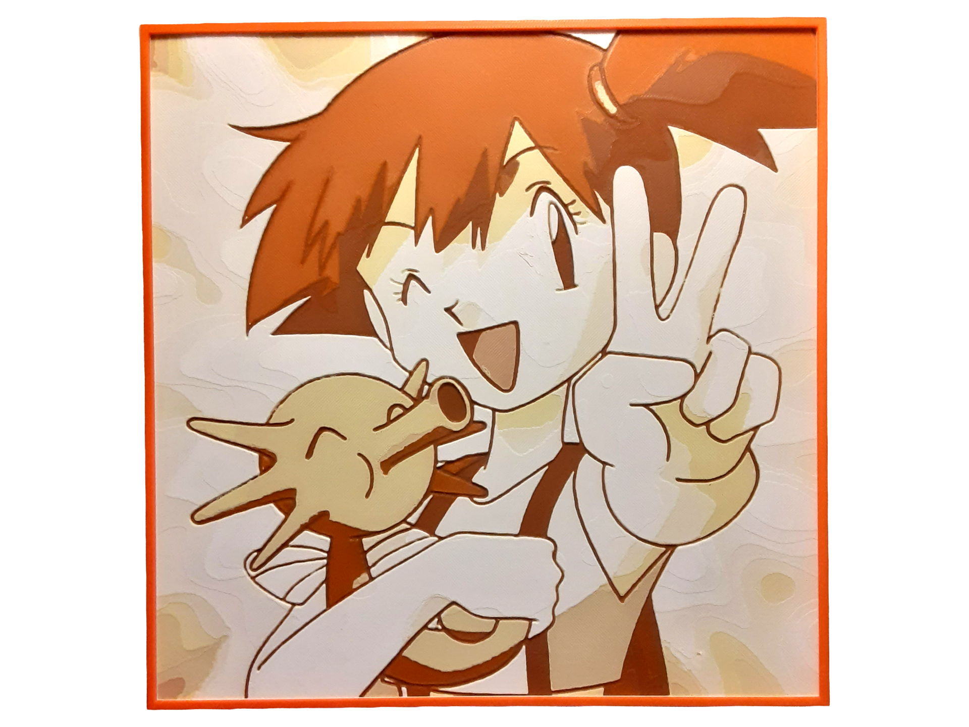 Misty Horsea Hueforge Pokemon Anime Orange