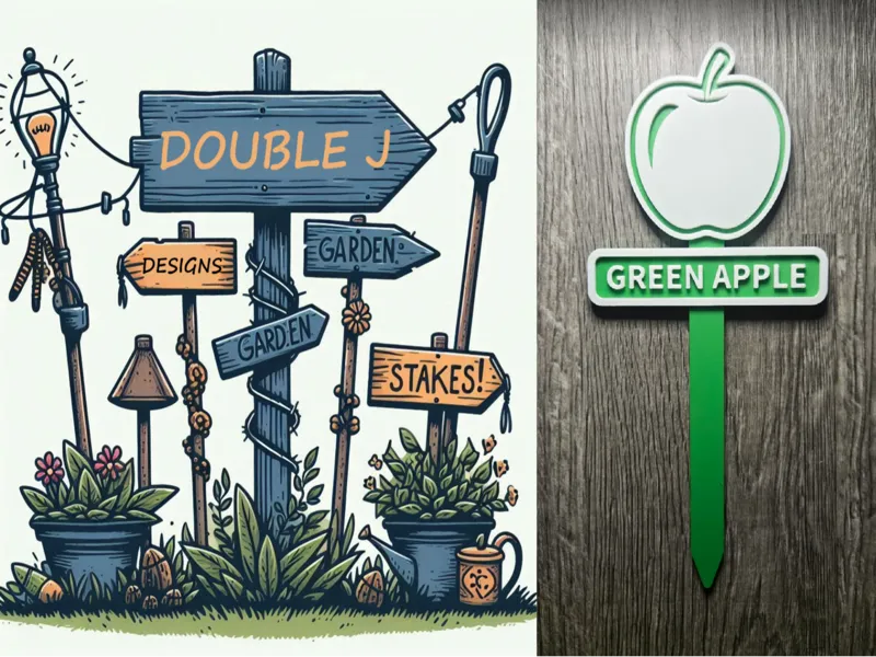 GREEN APPLE - Garden Stake
