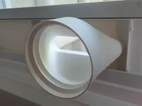 150mm AC adapter built into middle panel