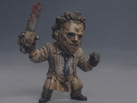 Chibi Leatherface Chainsaw Figurine 3D model