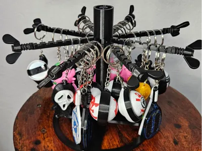 keychain display with locks