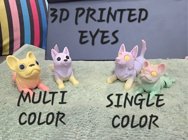 Printed eyes for B3ND models 6mm - 12mm