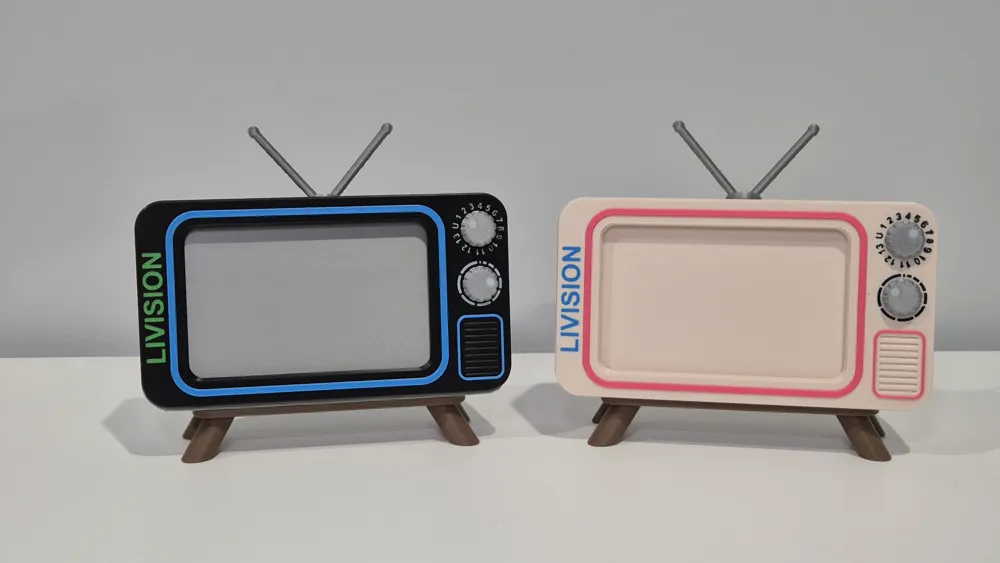 PHOTOVISION Retro TV display unit for 6x4 photos - Free 3D Print Model ...