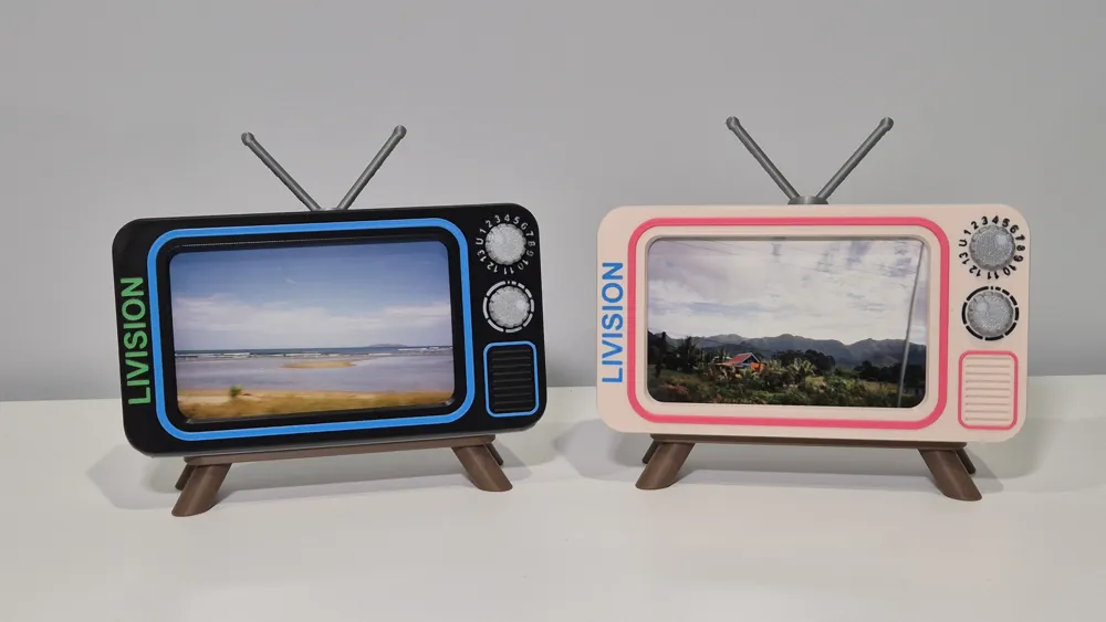 PHOTOVISION Retro TV display unit for 6x4 photos - Free 3D Print Model ...