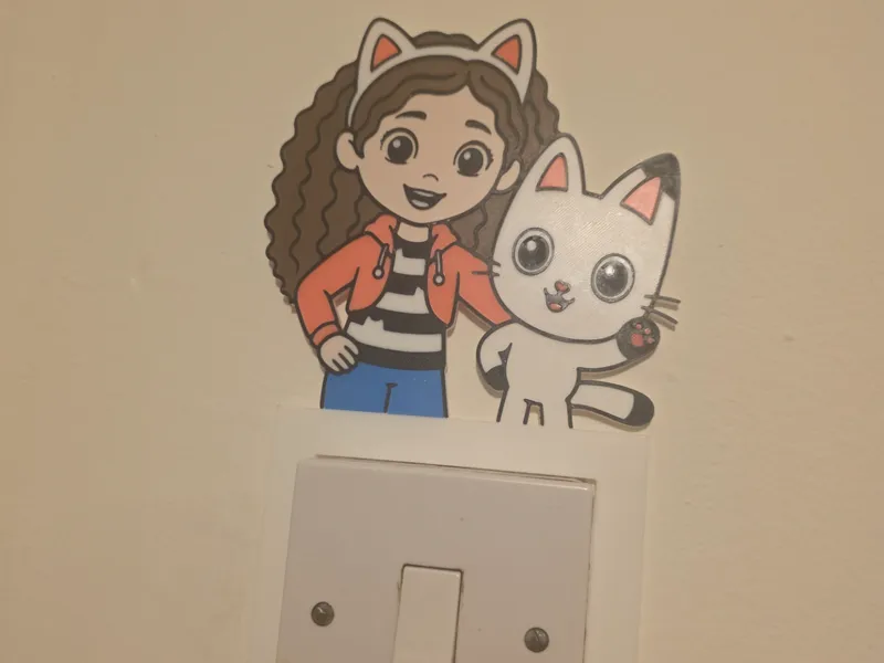Gabby's dollhouse light switch surround