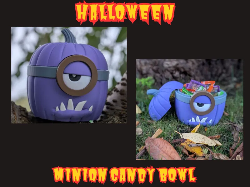 Bad Pumpkin Halloween Candy Bowls