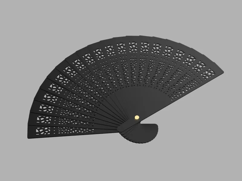 Hand fan Voronoi