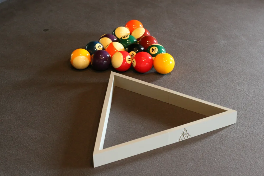 Pool Triangle - With Ball Setup Guide - Free 3D Print Model - MakerWorld