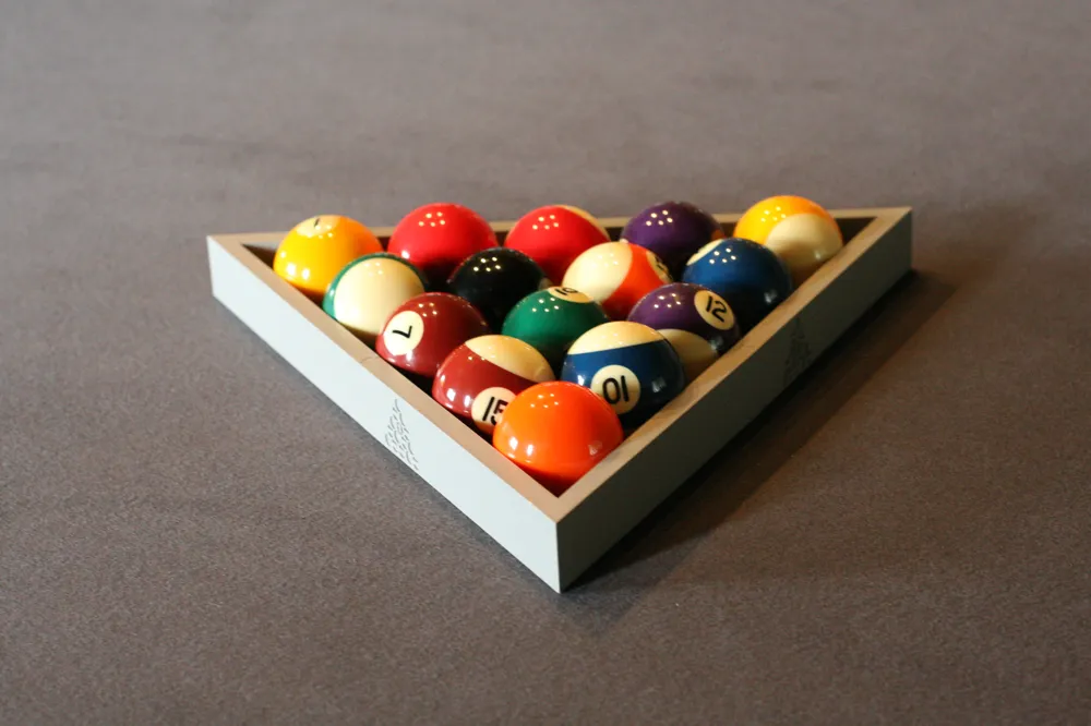 Pool Triangle - With Ball Setup Guide - Free 3D Print Model - MakerWorld