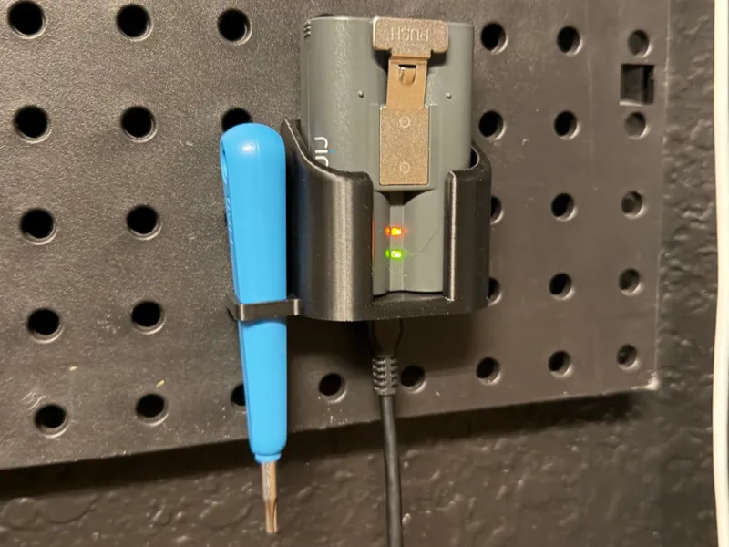 Ring Battery and Screwdriver Holder - PegBoard