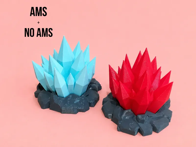Crystals on Rock Prop - Non AMS and AMS Versions
