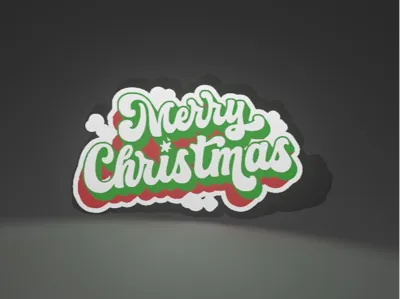 Merry Christmas Light Box