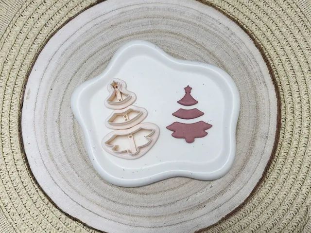 Christmas Tree Polymer Clay Earrings Cutter