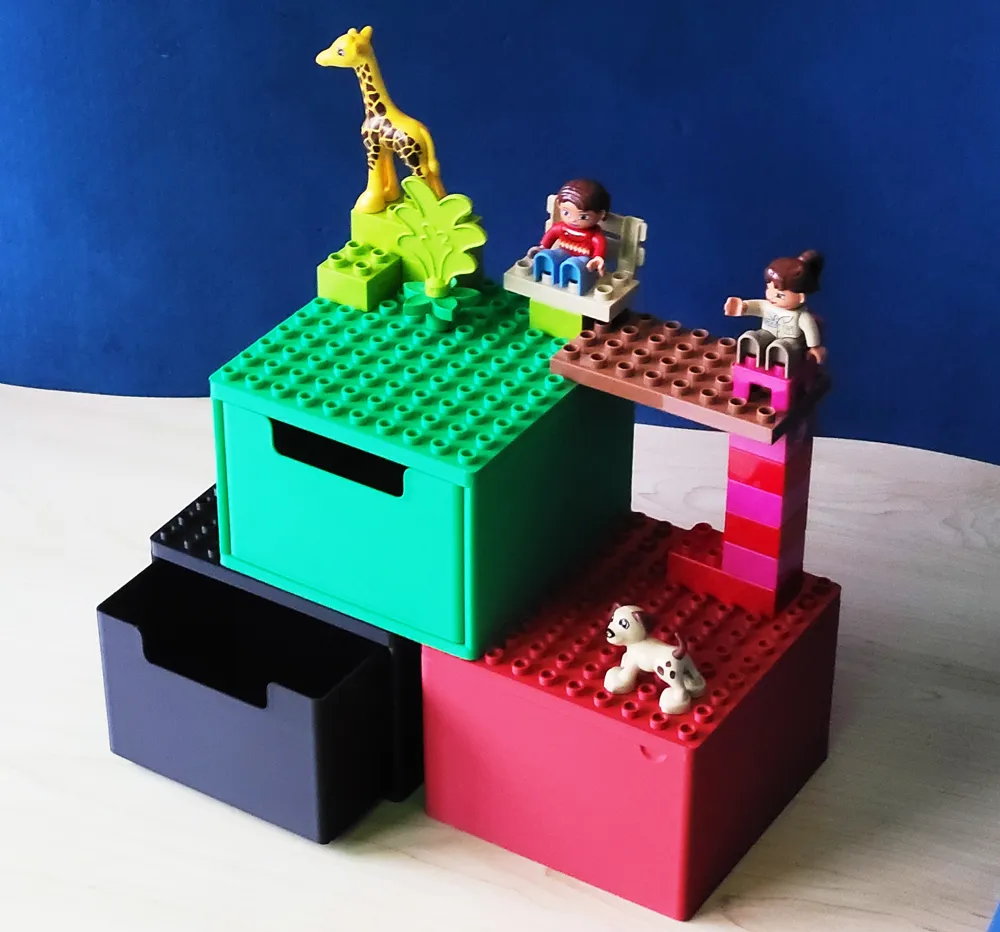 Brick Box Storage System (stackable) by H2Jack Concepts MakerWorld ...