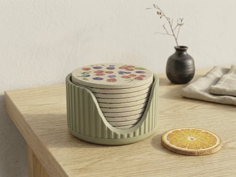 Aura Collection – Coaster Holder Round Modern Home