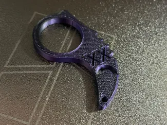 Keyrambit keychain sad face