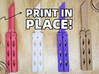 Butterfly Knife - Print in Place - Balisong