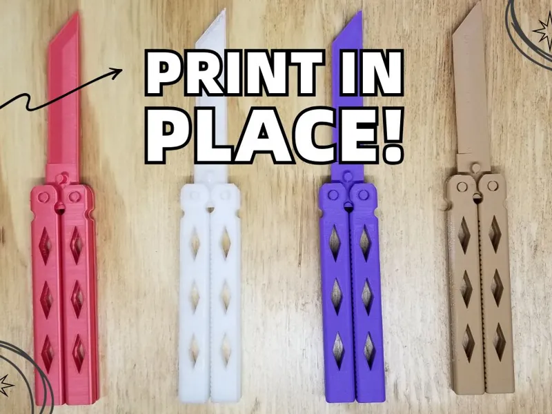Butterfly Knife - Print in Place - Balisong