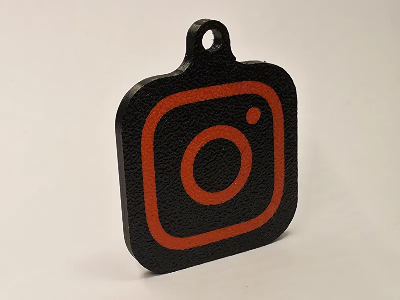 Instagram NFC tag keychain