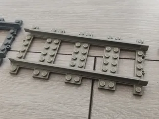 Brick train - Straight track rail