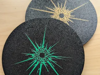 Outer Wilds Coasters - Set 3 + Owlk Eye and OPC