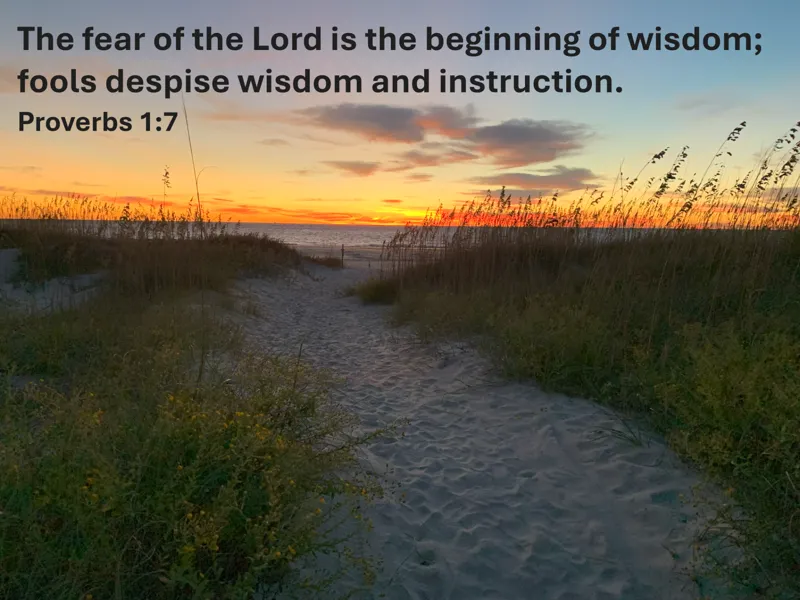 Bible Verse Proverbs 1:7