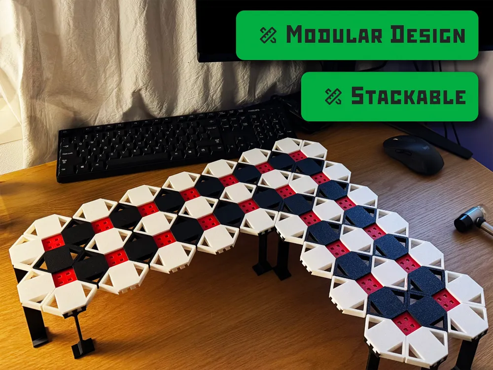 Monitor (Anything) Riser Stackable & Customizable by PrintZag - MakerWorld