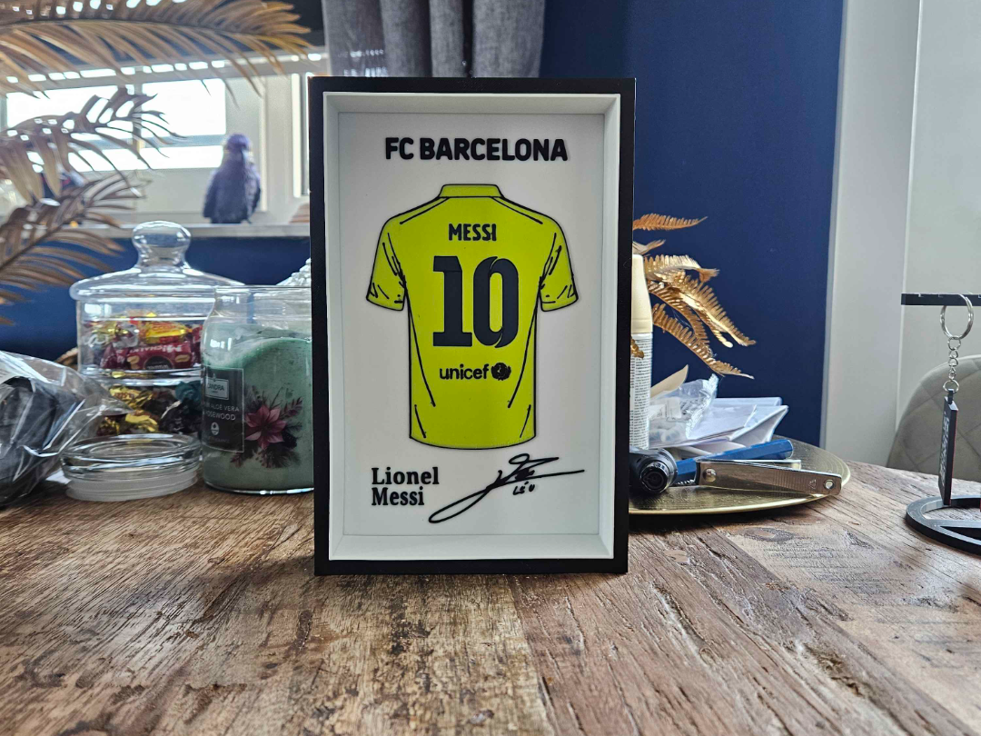 FC Barcelona Lionel Messi Jersey display