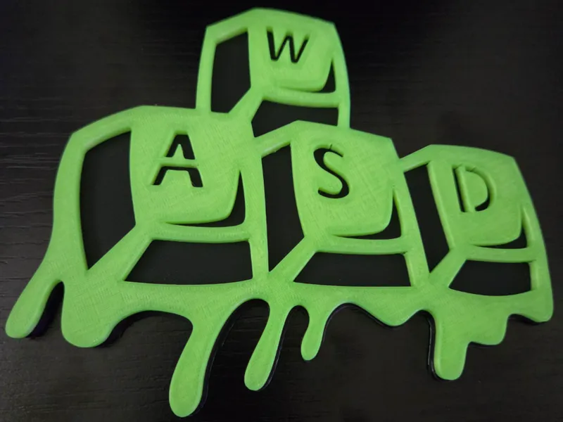 Glow Drip WASD Gamer Sign