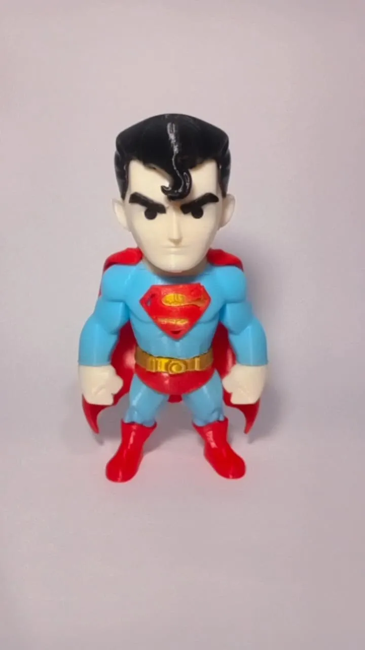 Mini Superman sem AMS - DC Comics - Free 3D Print Model - MakerWorld